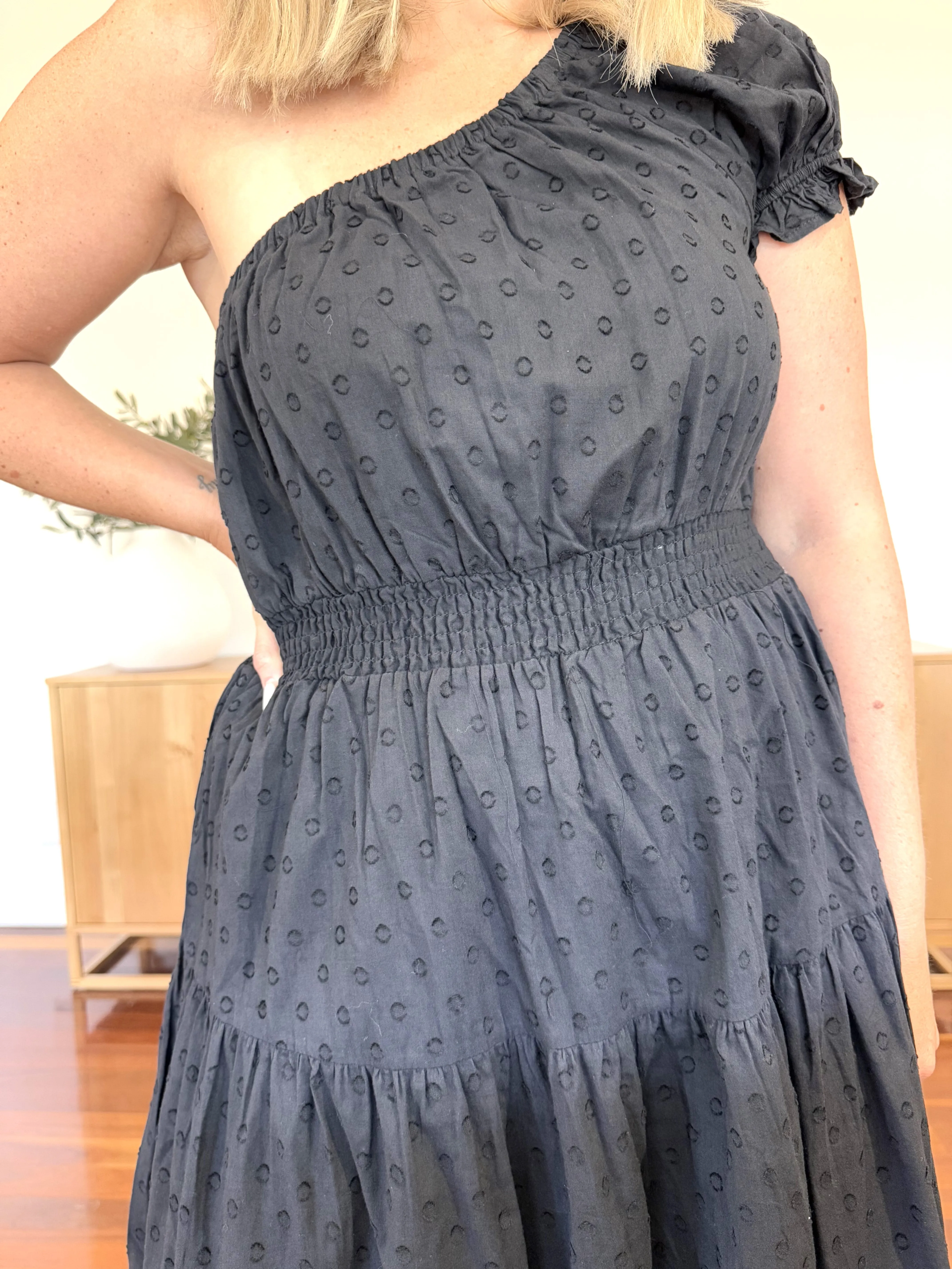 ASYMETRICAL COTTON DRESS