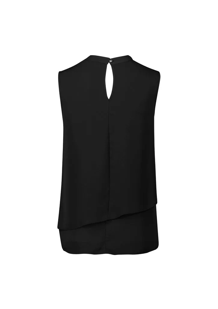 Biz Corp RB260LN Seville Sleeveless Layered Blouse