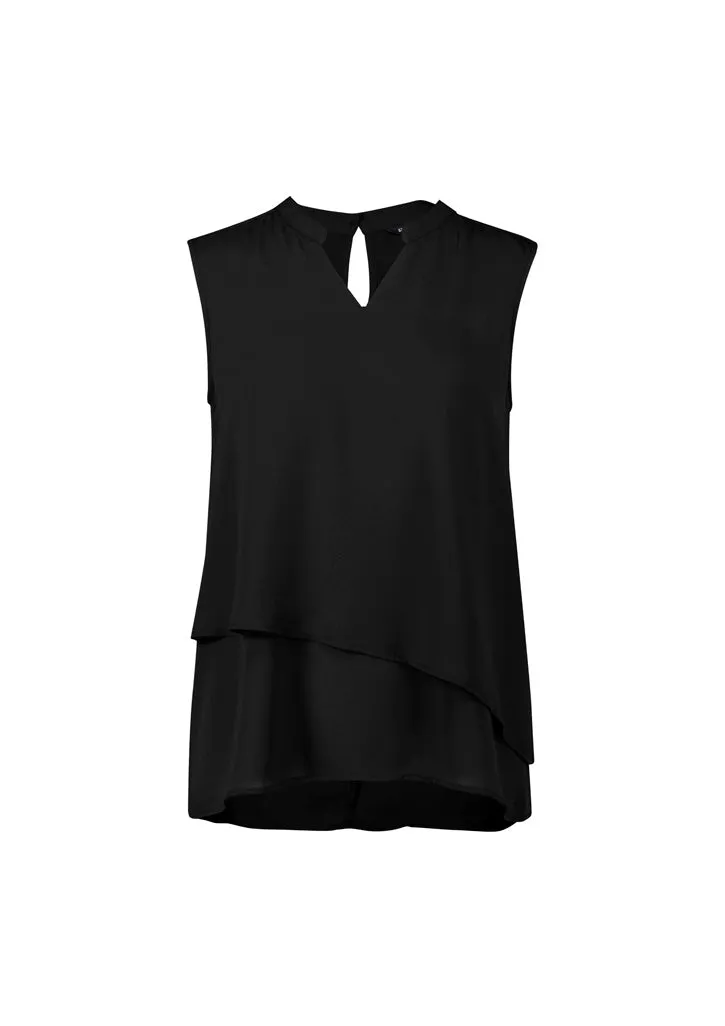 Biz Corp RB260LN Seville Sleeveless Layered Blouse