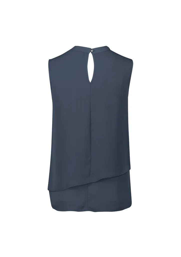 Biz Corp RB260LN Seville Sleeveless Layered Blouse