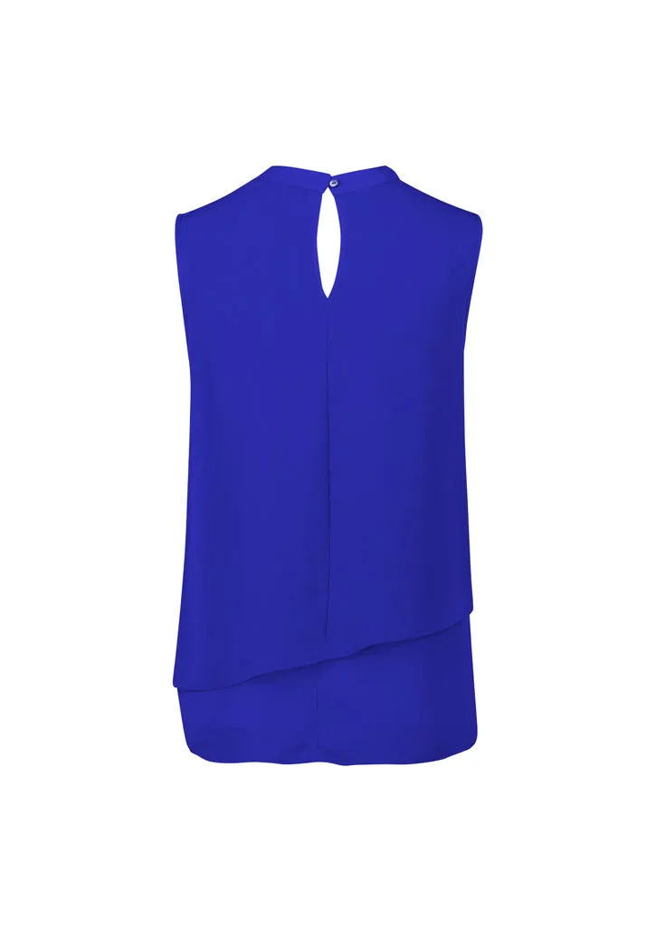 Biz Corp RB260LN Seville Sleeveless Layered Blouse