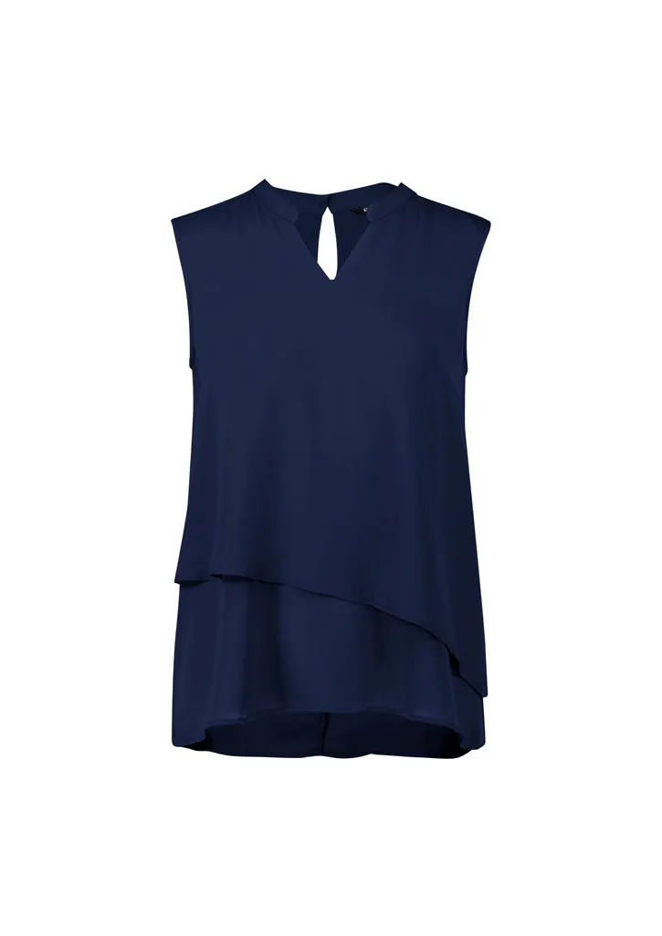 Biz Corp RB260LN Seville Sleeveless Layered Blouse