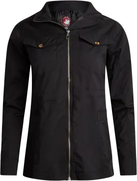 CANADA WEATHER GEAR Womens Utility Jacket - Long Sleeve Zip Up Hooded Safari Military Anorak Jackets for Women (Sizes: S-2XL)