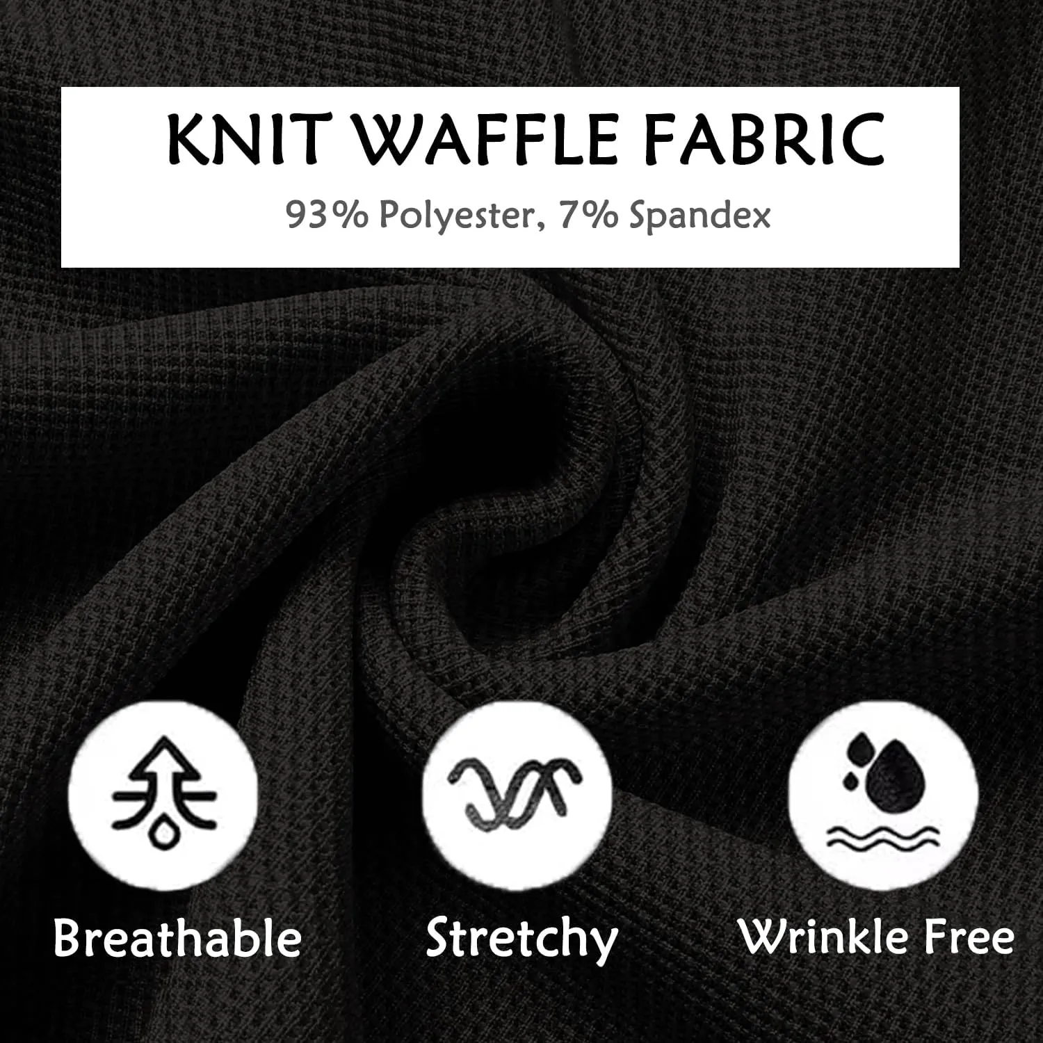 COOFANDY Men's Casual Pants Waffle Knit Yoga Pants Lightweight Sweatpants Open Bottom Lounge Trousers