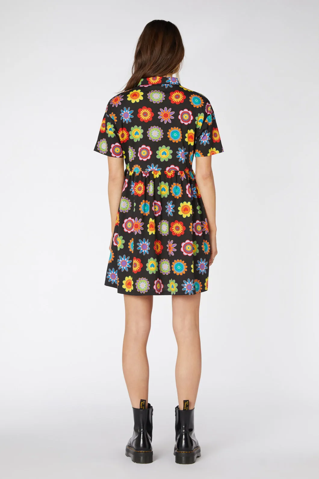Daisy Jersey Smock Dress