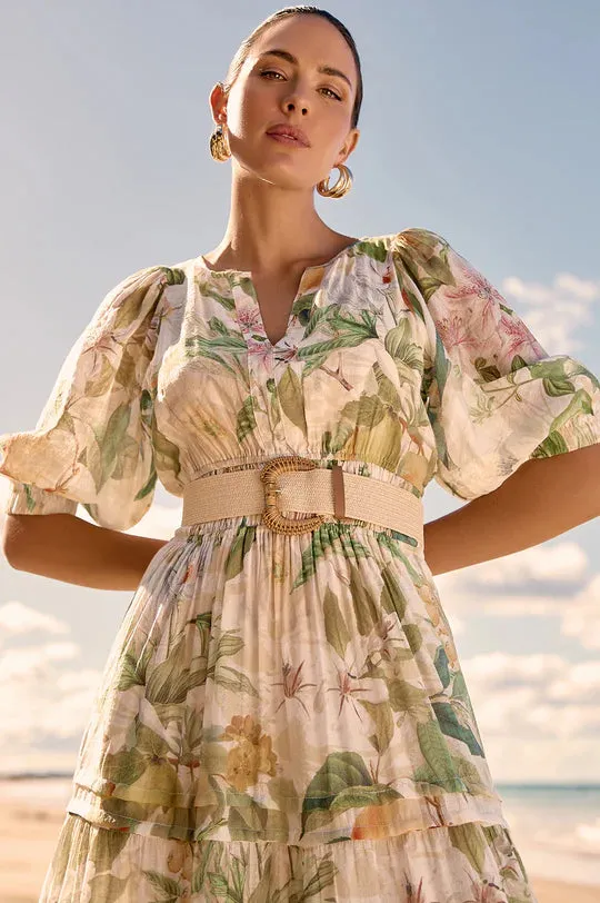 Eliana Adelaide Print 3/4 Sleeve Dress (Print)