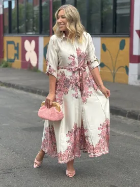 EVELYN  SATIN DRESS