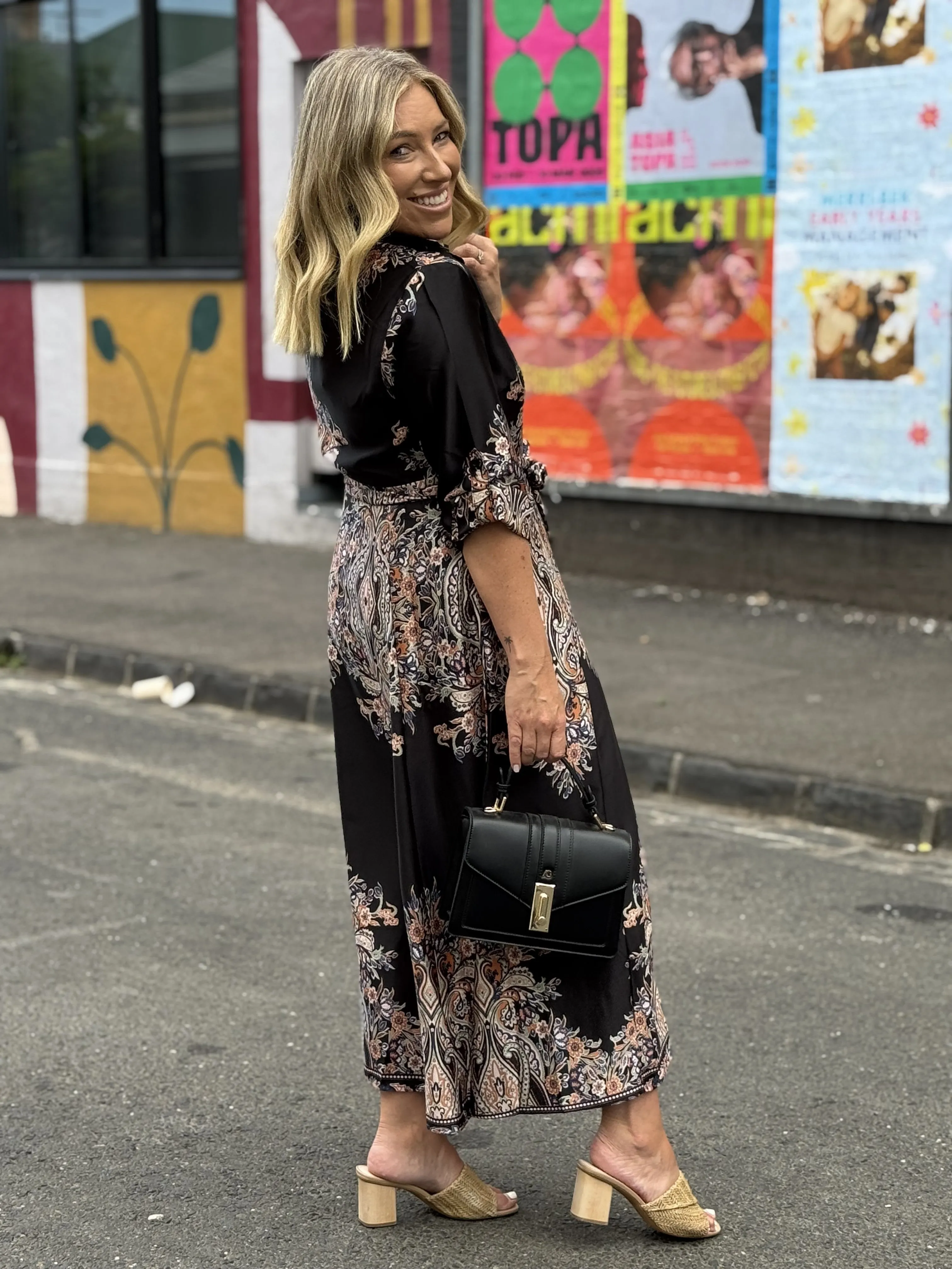 EVELYN  SATIN DRESS