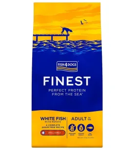 Fish4Dogs - Adult Dog Food - Finest White Fish (Small Kibble) - 1.5kg