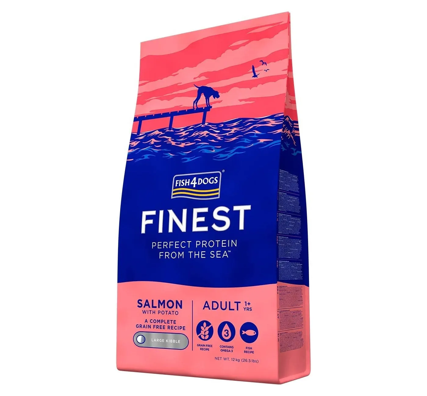 Fish4Dogs - Finest Adult Salmon and Potato (Large Kibble) - 1.5kg