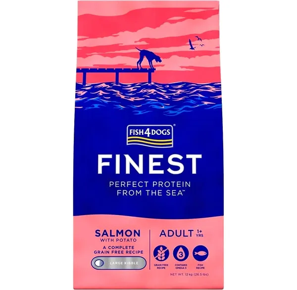 Fish4Dogs - Finest Adult Salmon and Potato (Large Kibble) - 1.5kg