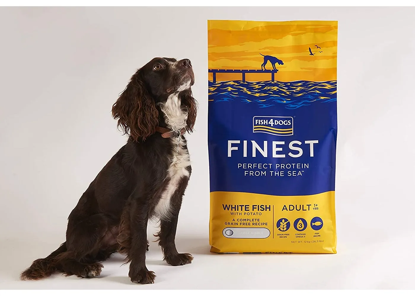Fish4Dogs - Finest Adult White Fish & Potato (Large Kibble) - 1.5kg