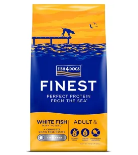 Fish4Dogs - Finest Adult White Fish & Potato (Large Kibble) - 1.5kg