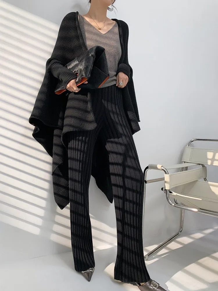 Gabrielle Corrugated Knit Pants - 6 Colors