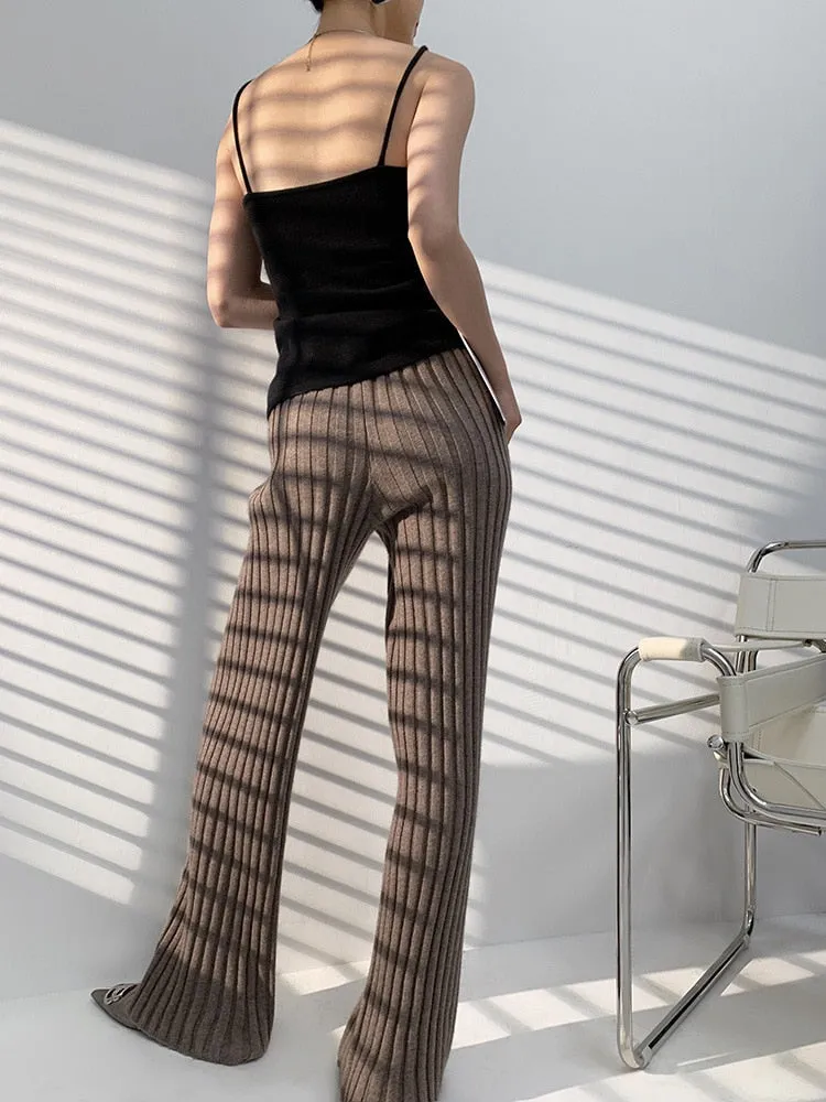 Gabrielle Corrugated Knit Pants - 6 Colors