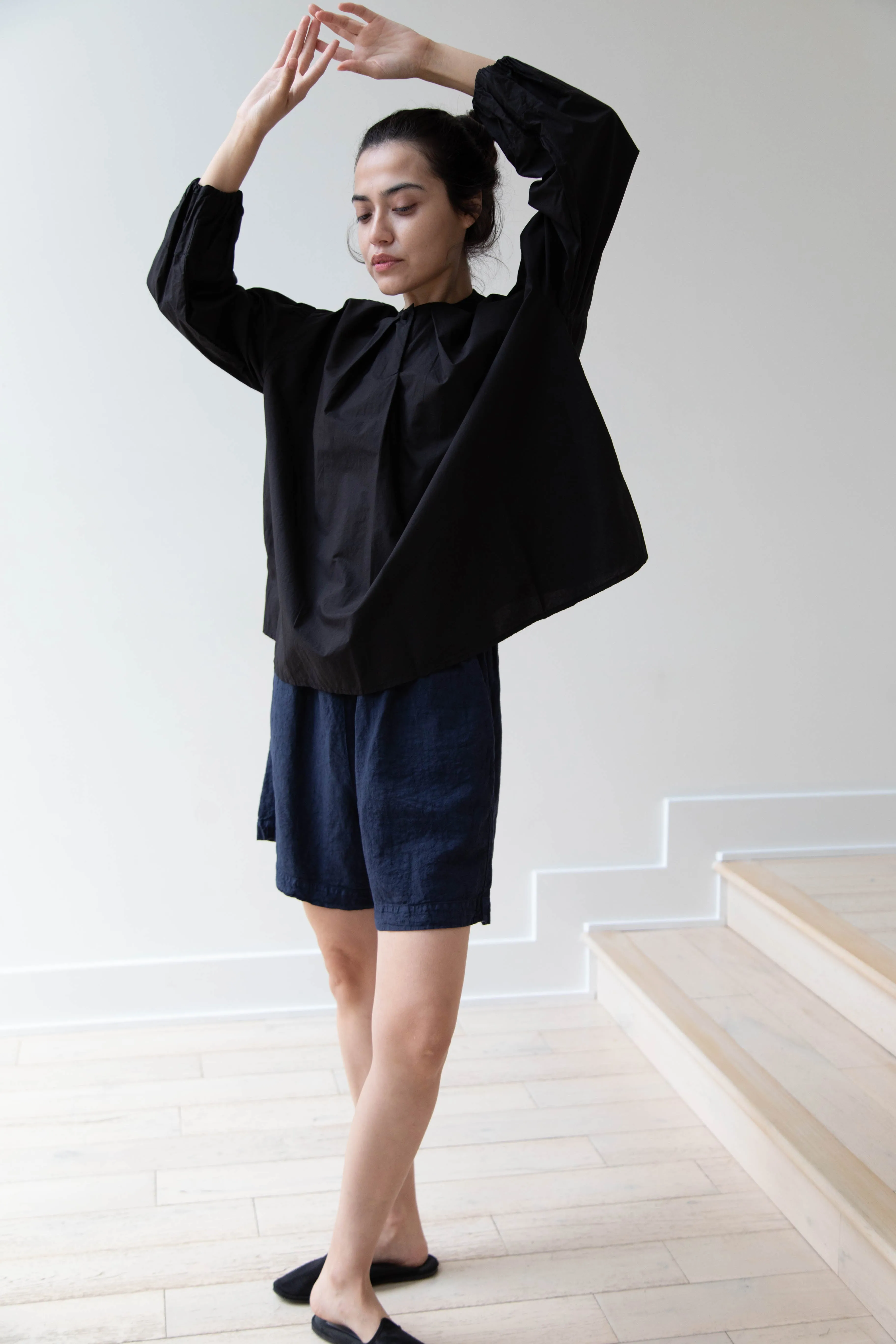 Gauze | Modernist Blouse in Black