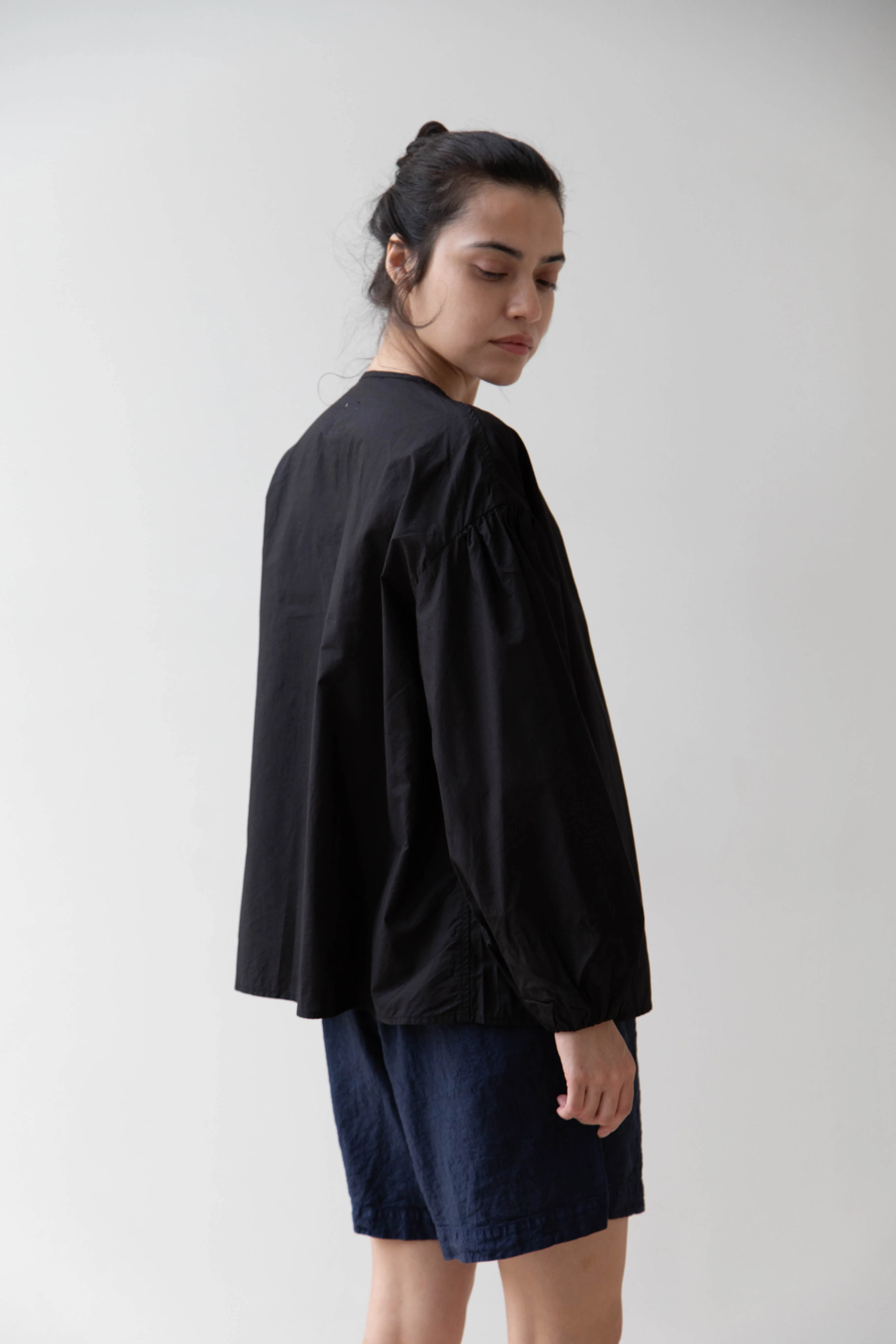 Gauze | Modernist Blouse in Black