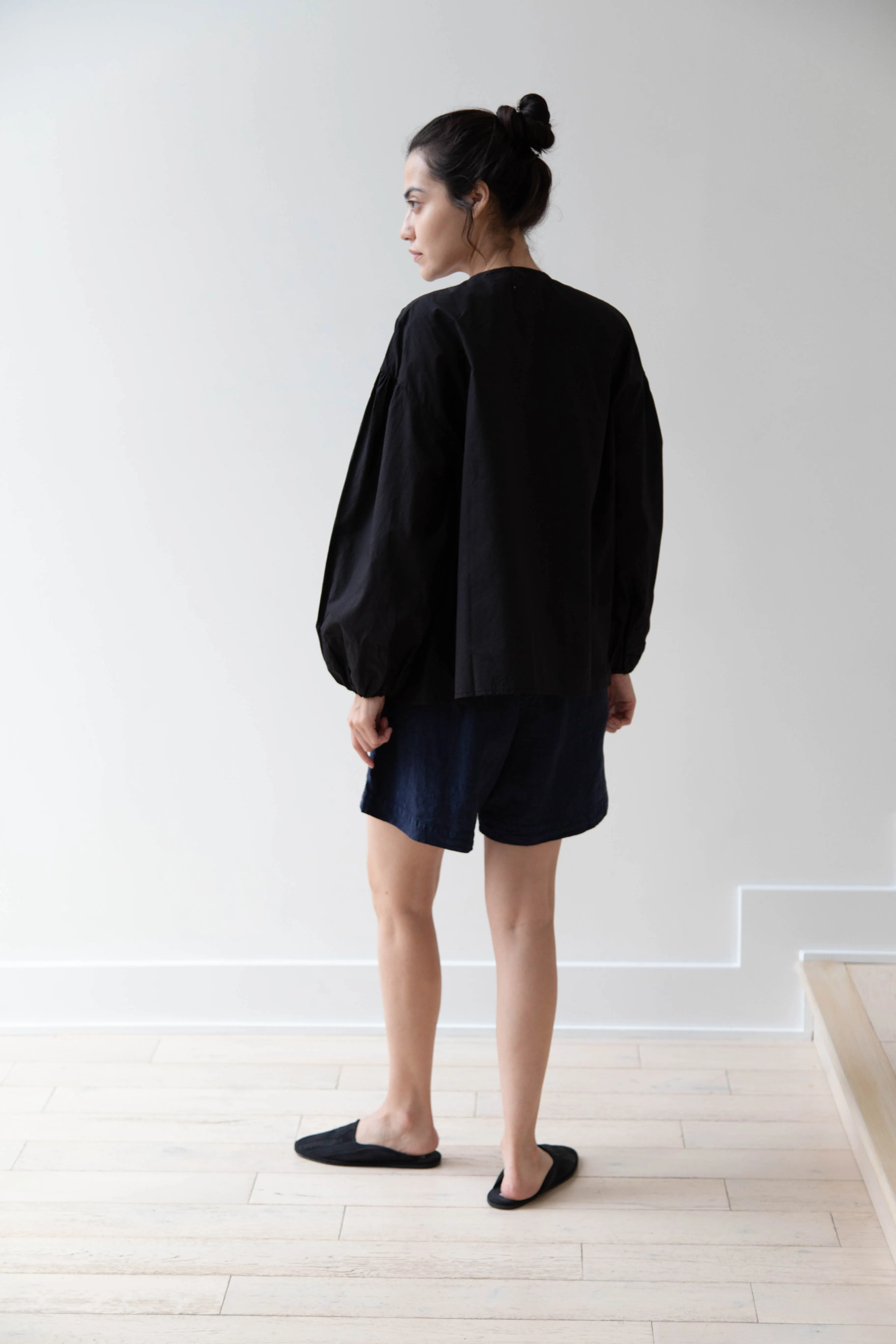 Gauze | Modernist Blouse in Black