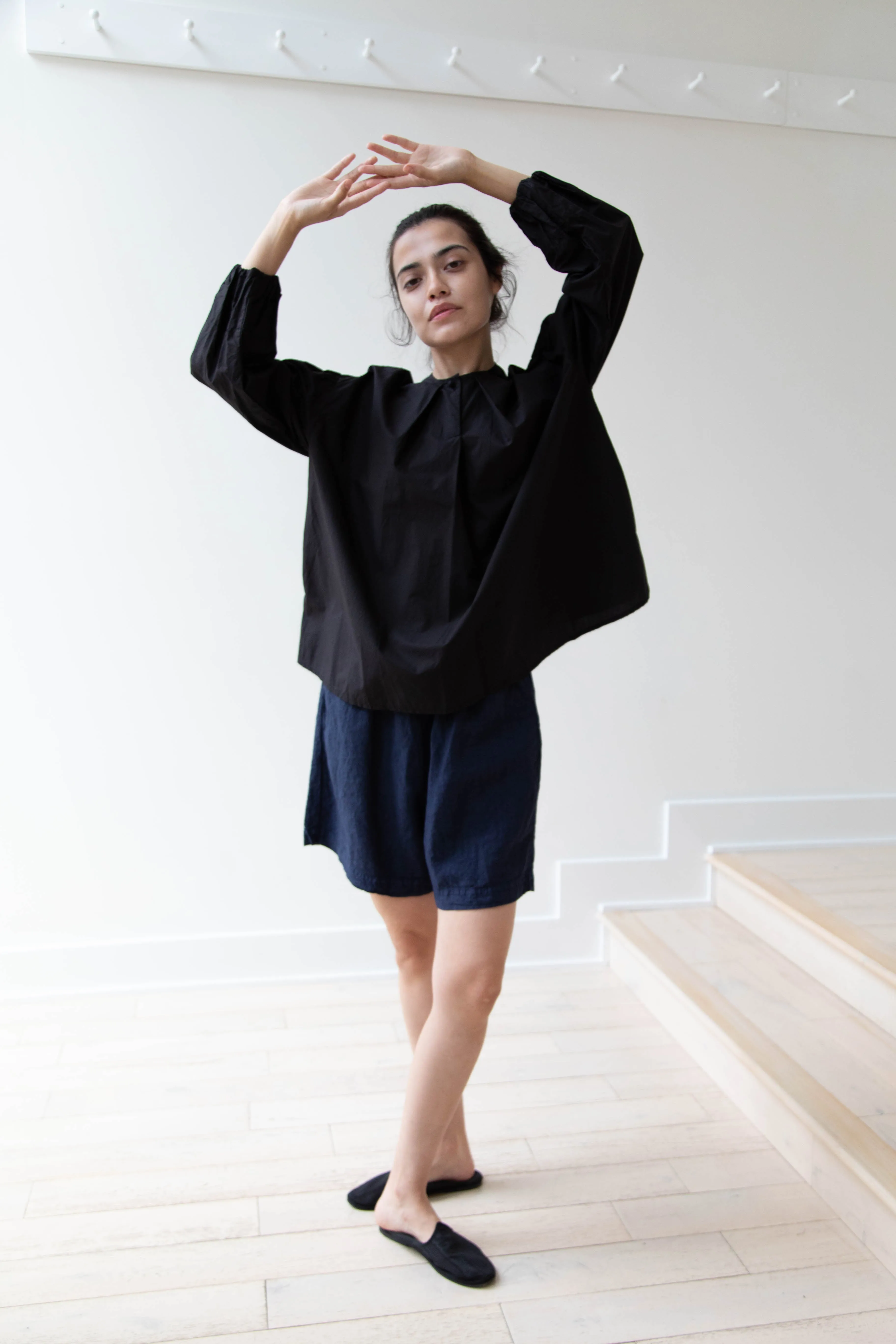 Gauze | Modernist Blouse in Black