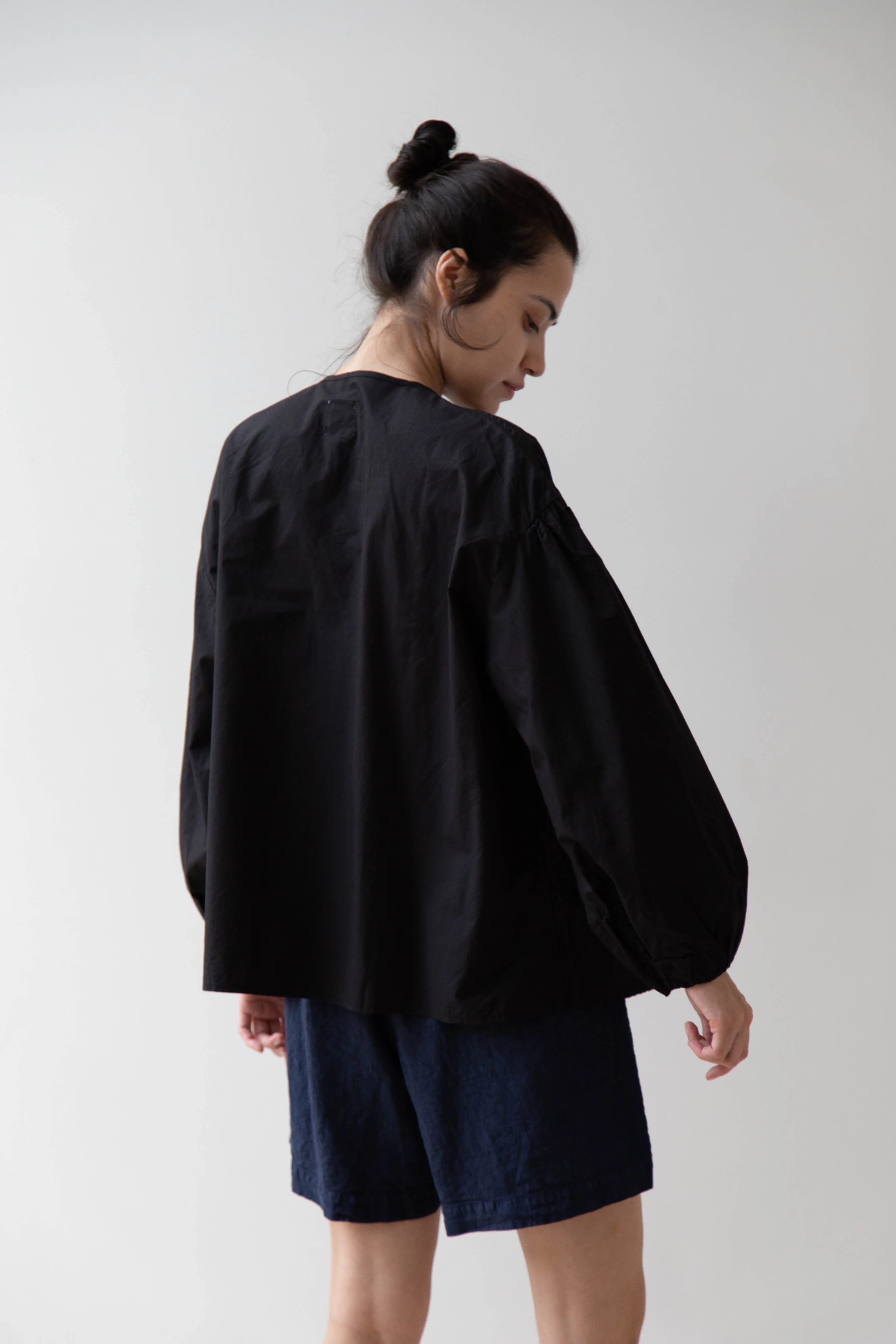 Gauze | Modernist Blouse in Black