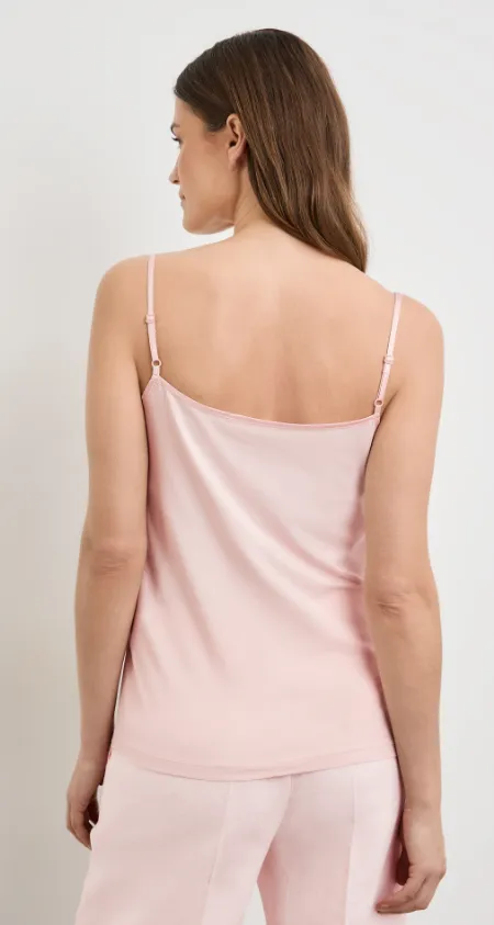 GERRY WEBER<BR>
Flowing Lace Cami Top<BR>
Cream<BR>