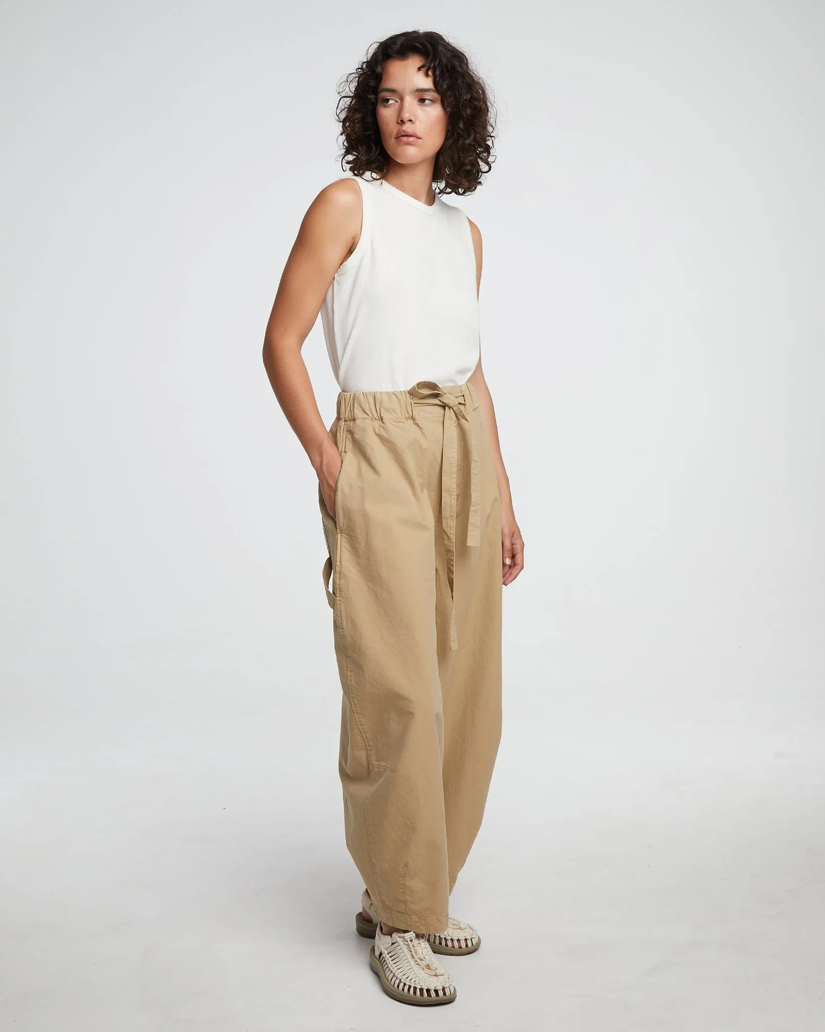 G.o.D Sultan Pants Cotton Linen Latte