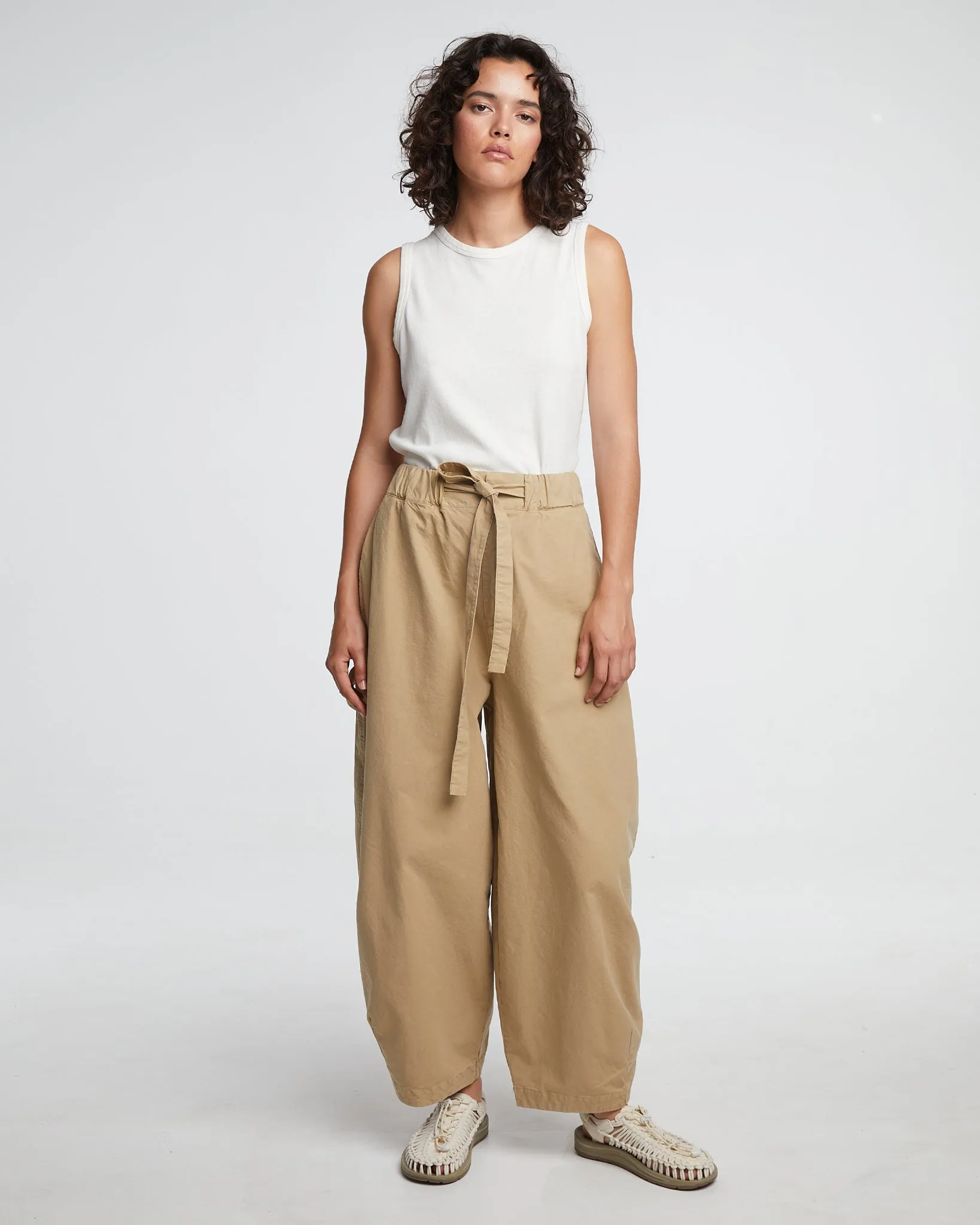 G.o.D Sultan Pants Cotton Linen Latte
