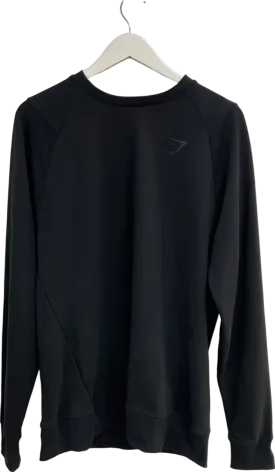 gymshark Black Block Oversized Sweater UK L