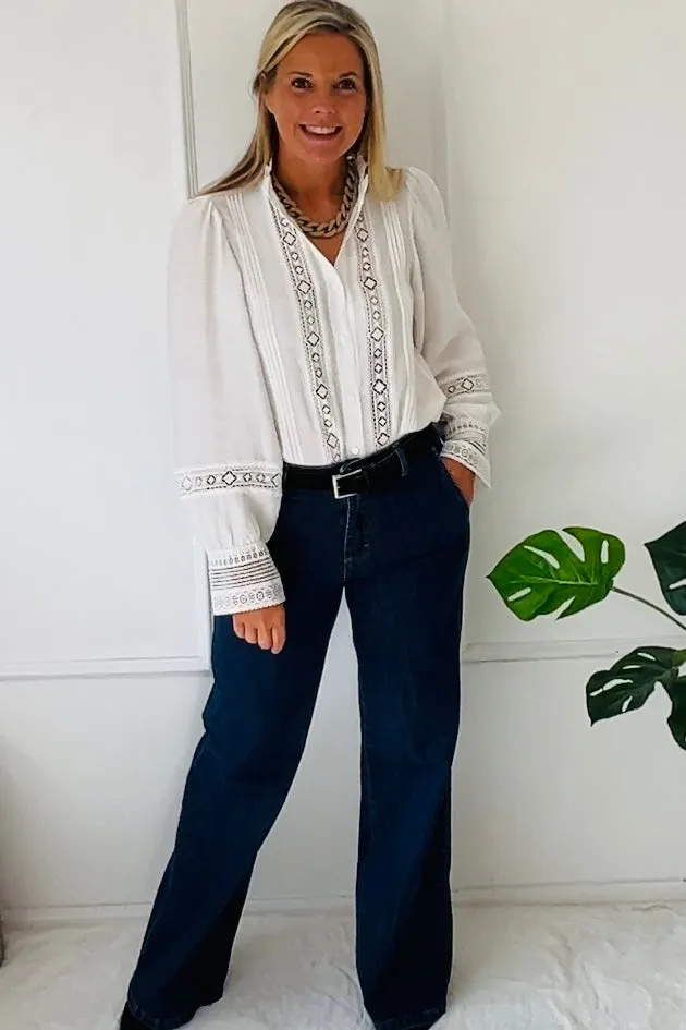 Hallie Blouse | White