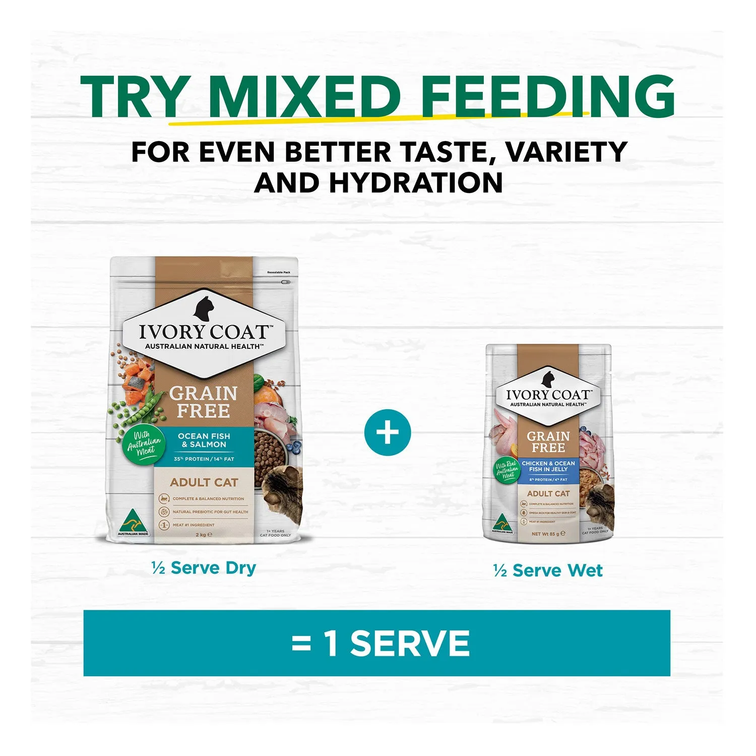 Ivory Coat Grain Free Oceanfish & Salmon Adult Dry Cat Food