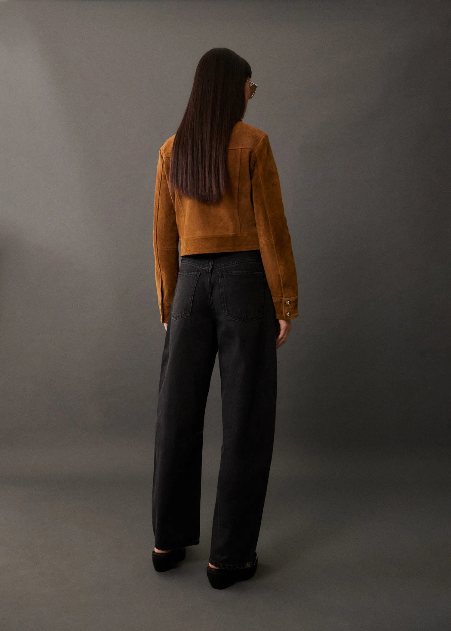 Jeans Bet balloon high rise - Open Gray
