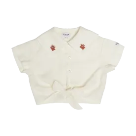 Jill Linen Blouse | Coral | Soft Lily