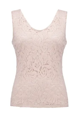 Joseph Ribkoff 251760 Pink Quartz Lace Camisole Top