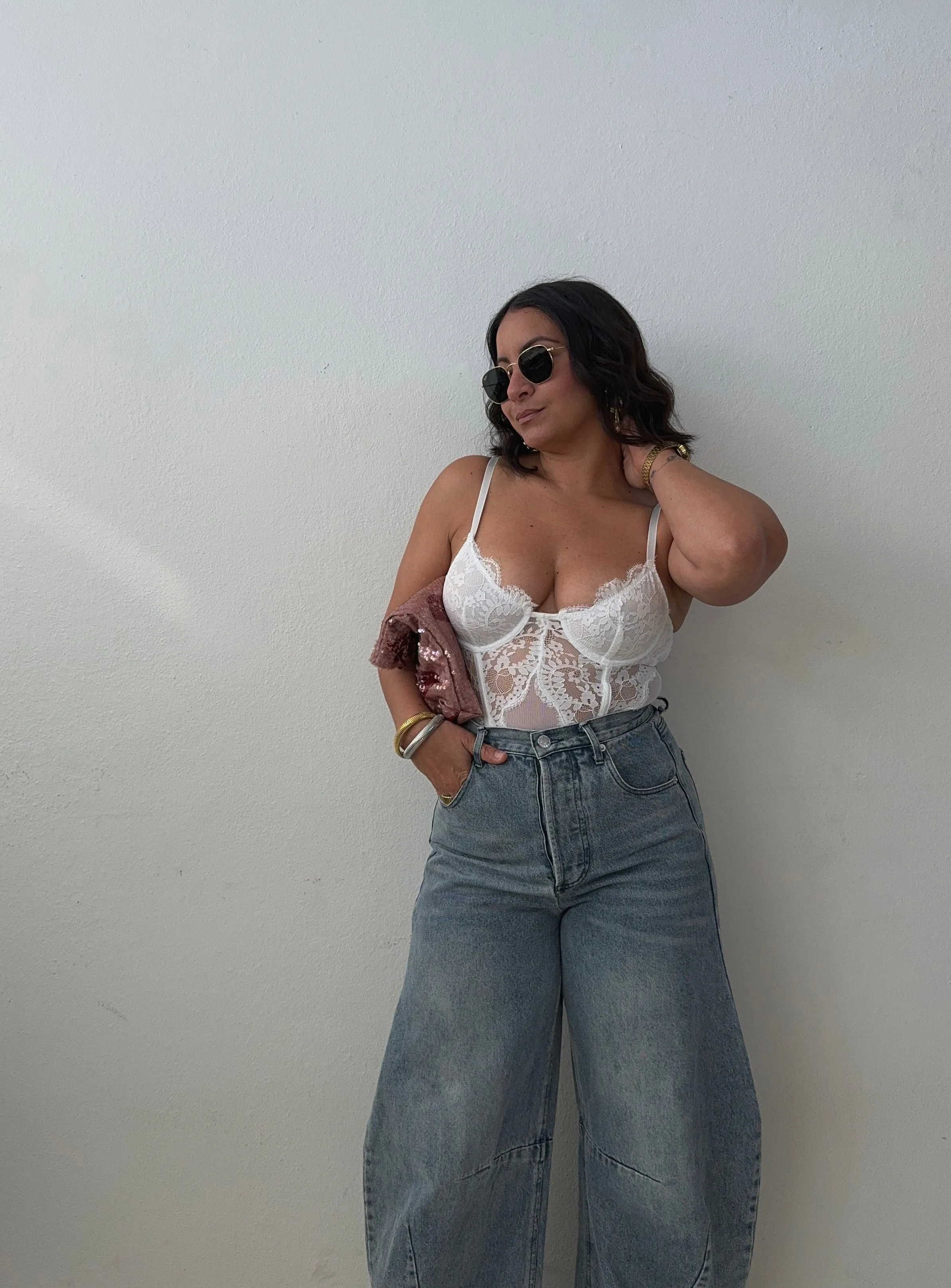 Lace White Bodysuit