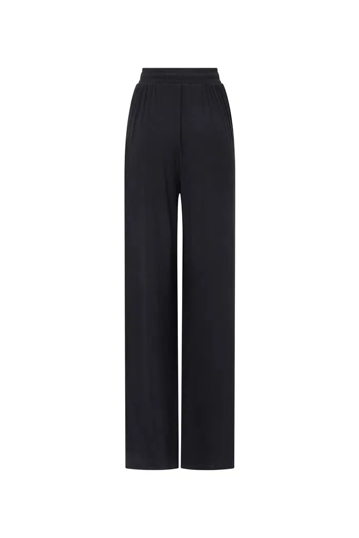 Lara Wide Leg Comfy Pants in Modal-Acetate Knit