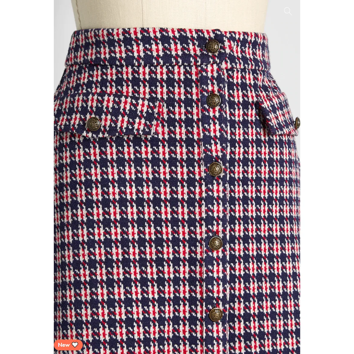 ModCloth Hot Button Issue A-Line Skirt