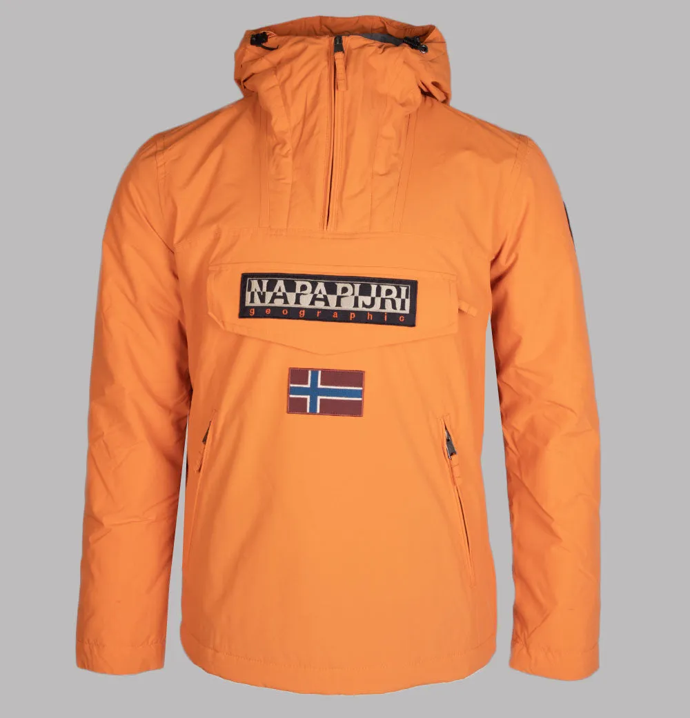 Napapijri Rainforest Pocket Winter Anorak Jacket Orange