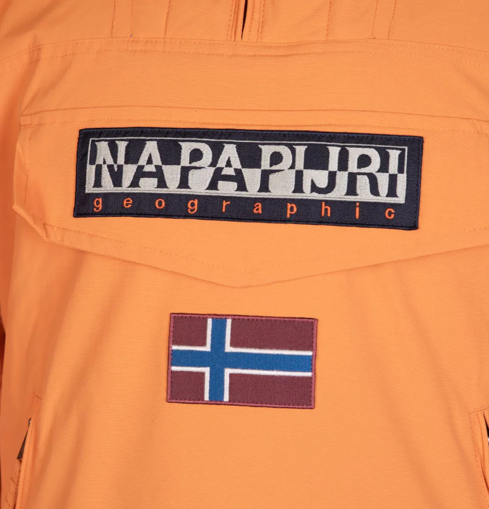 Napapijri Rainforest Pocket Winter Anorak Jacket Orange