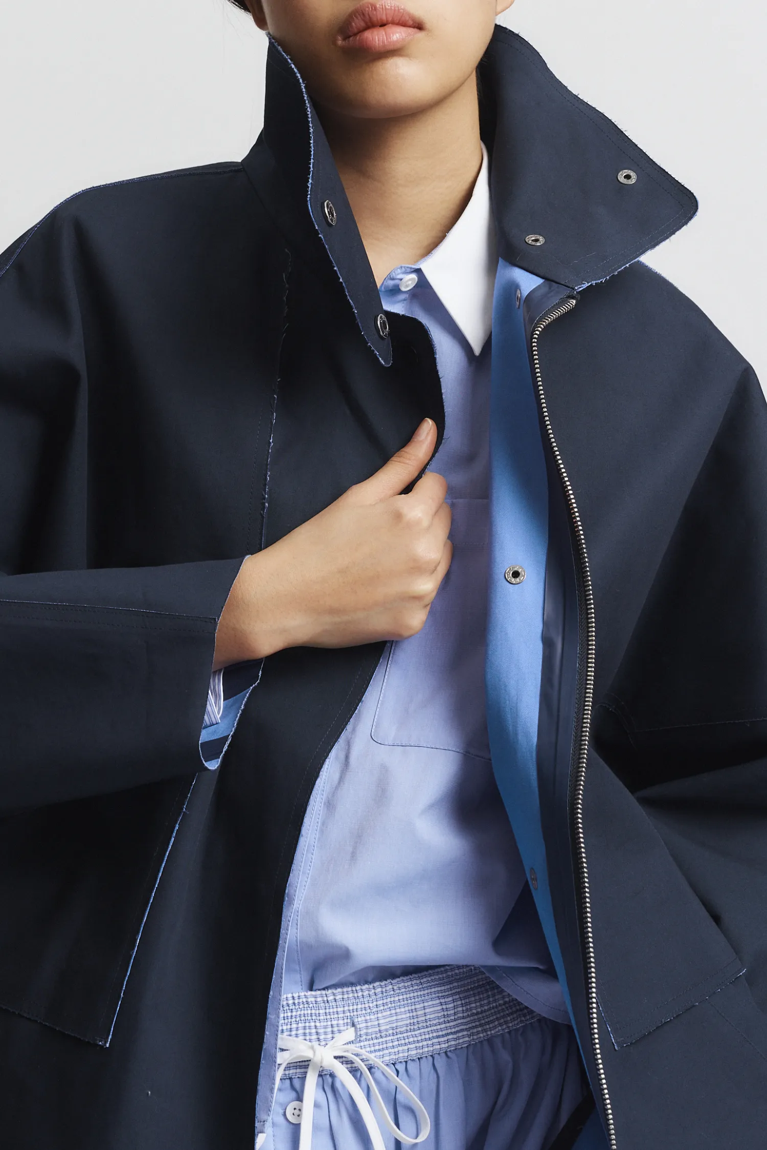 Noah Dolman Sail Jacket, Navy