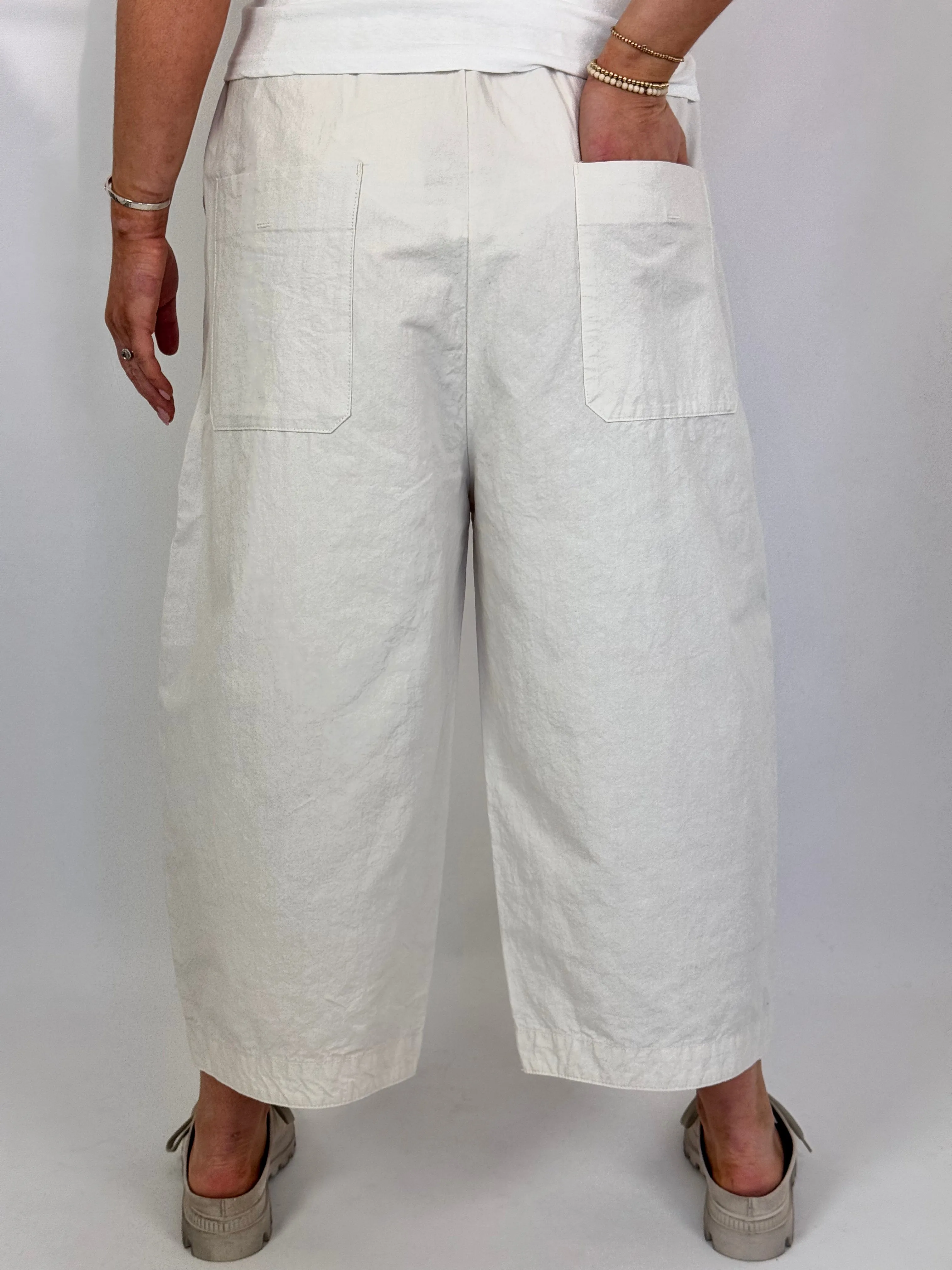 Pas De Calais 8568 Trousers Ivory