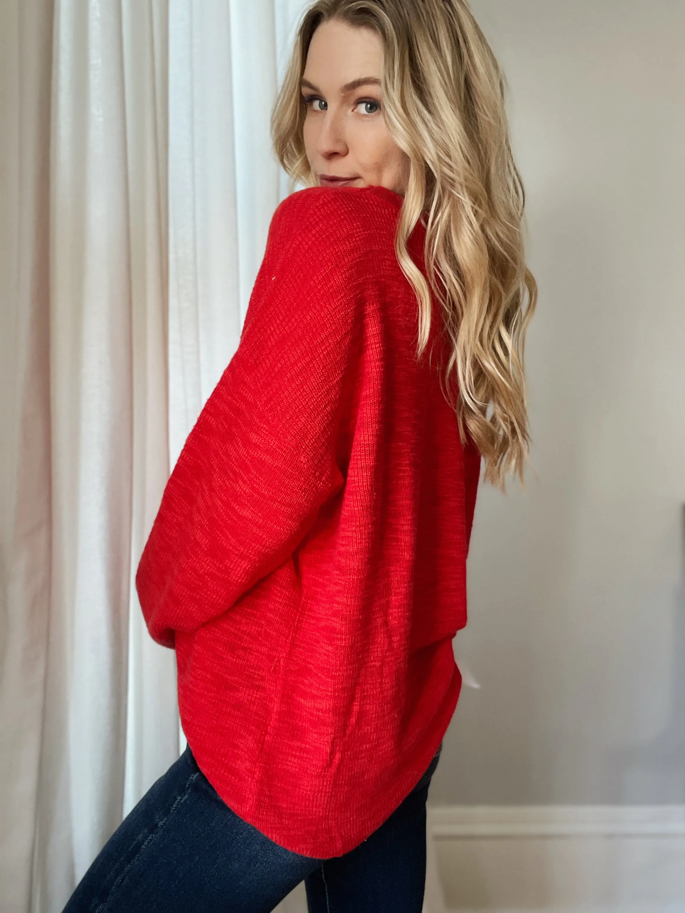 Rayla Red Knit Sweater