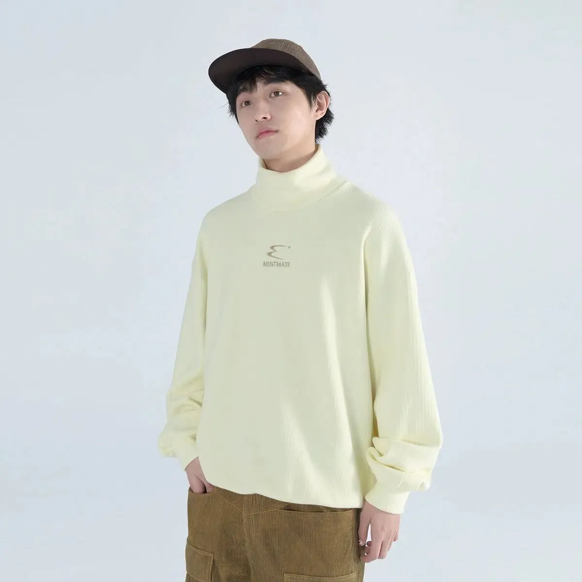 Relaxed Fit Mockneck Sweatshirt