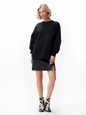 relaxed sweater | Black