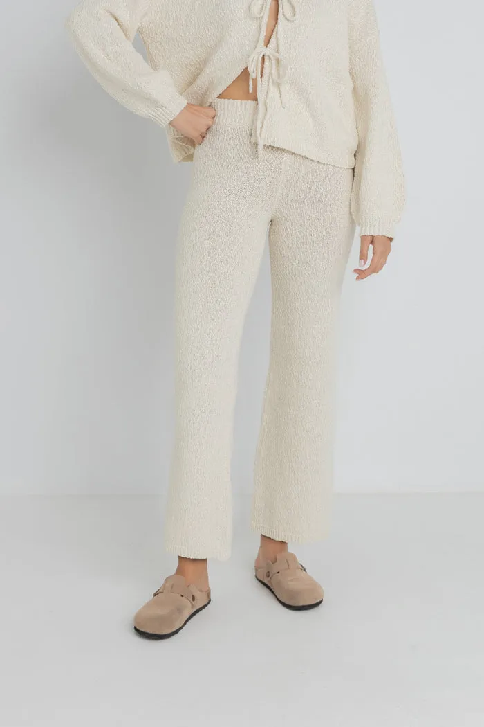 Rhythm Emmie Knit Pants - NATURAL