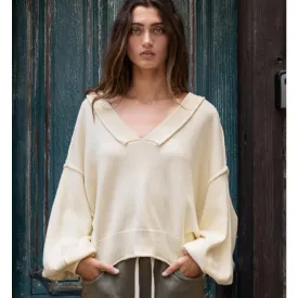 Rolled Hem Sweater