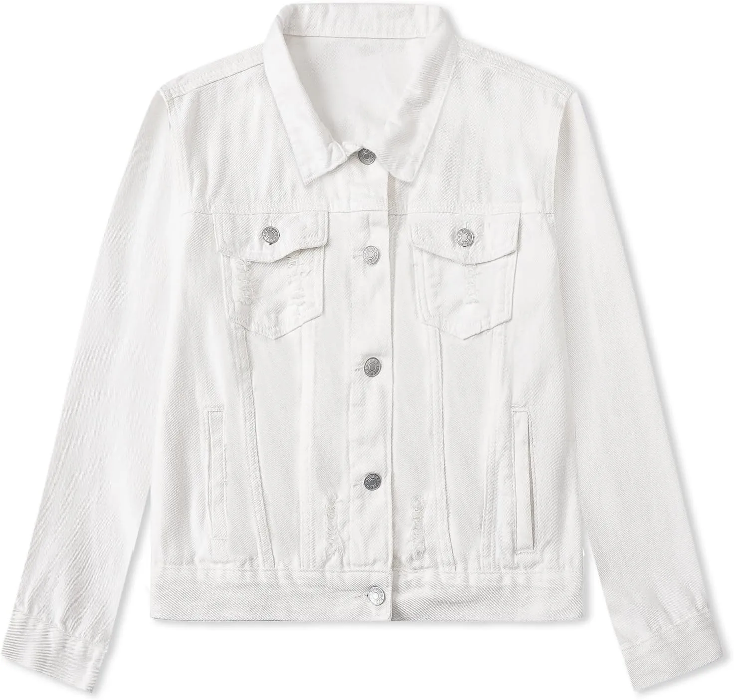 SANGTREE Women's Button Down Denim Jacket