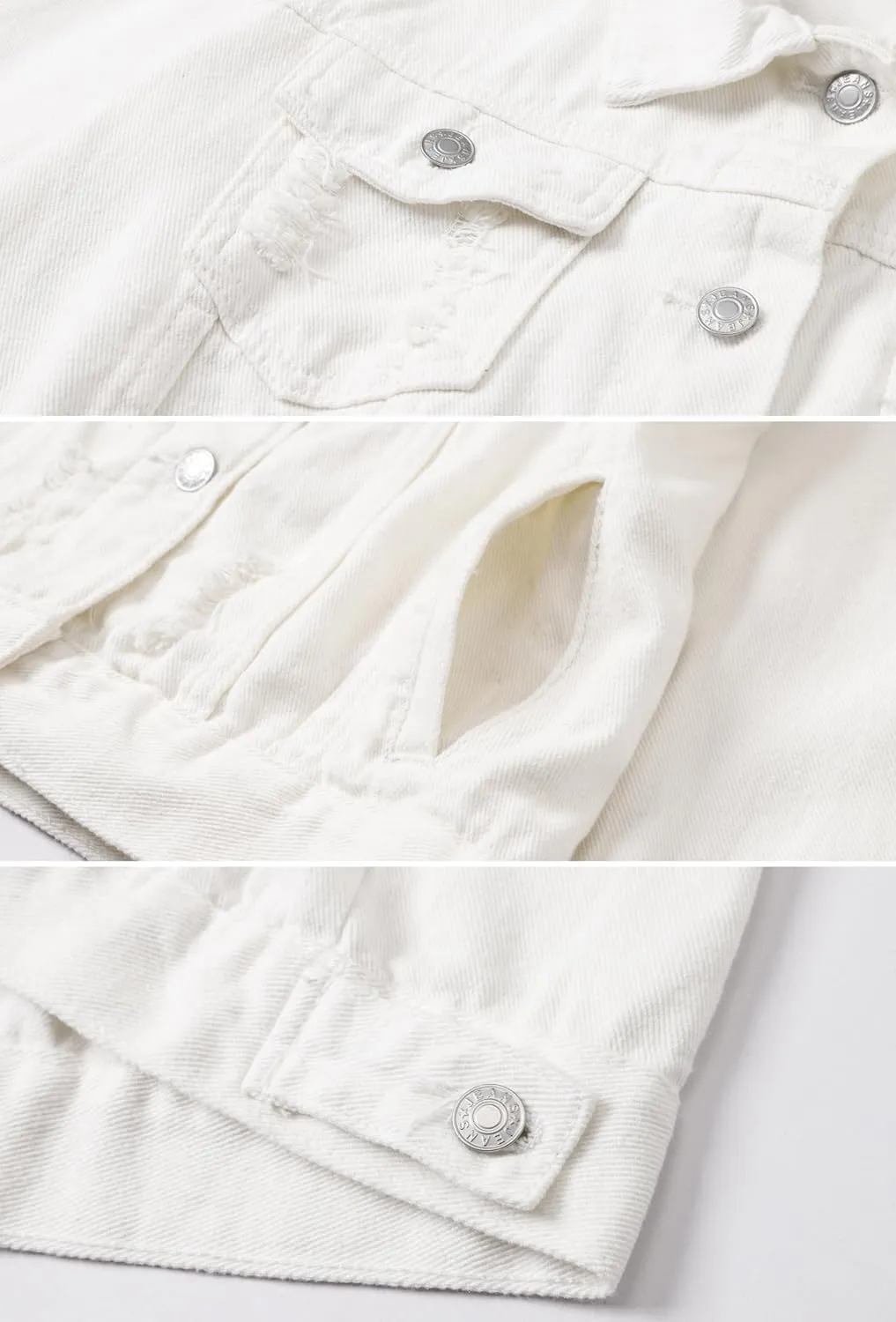 SANGTREE Women's Button Down Denim Jacket