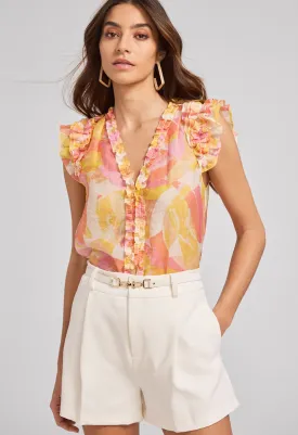 Sia Abstract Voile Blouse