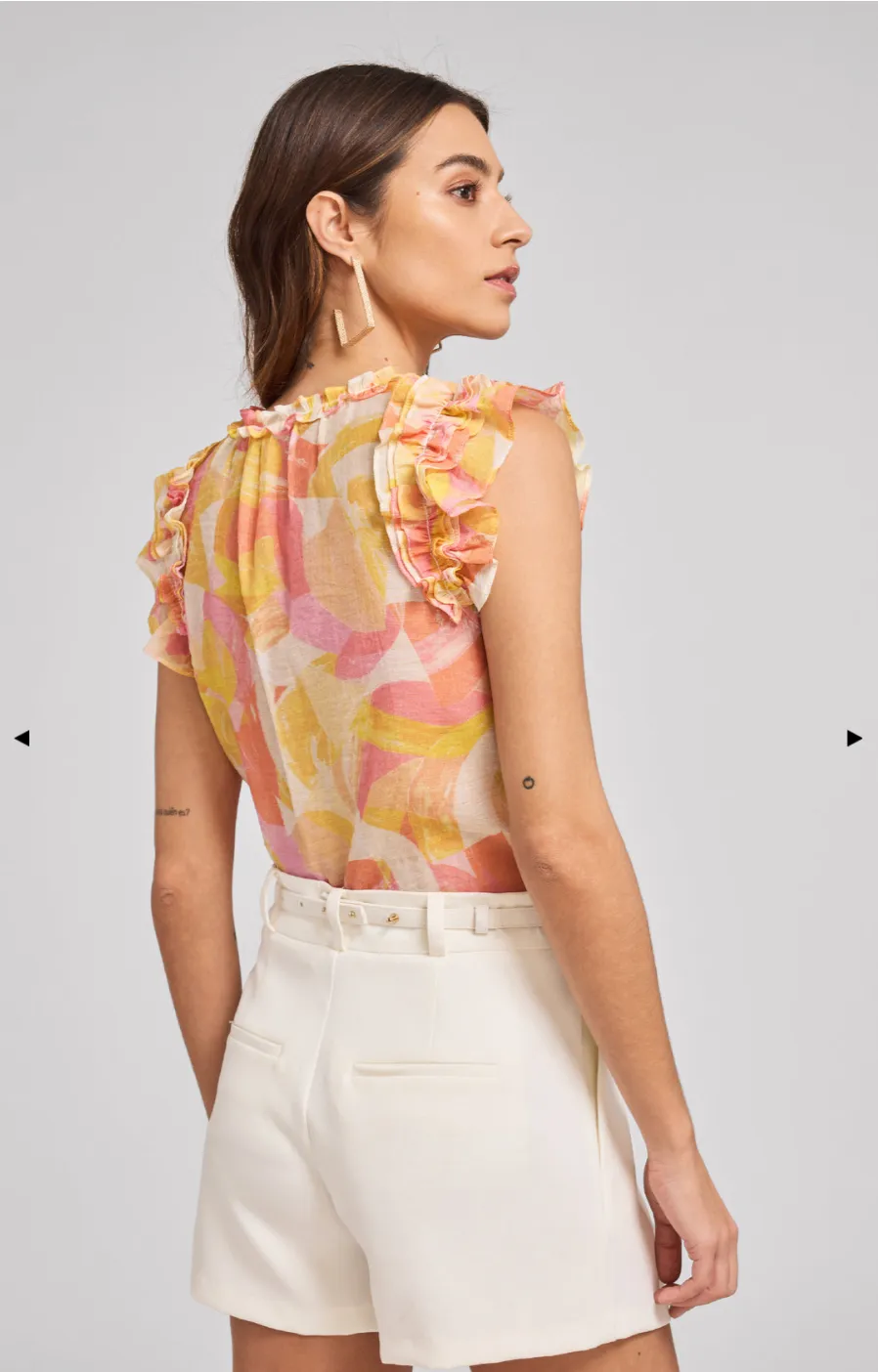 SIA Abstract Voile Blouse