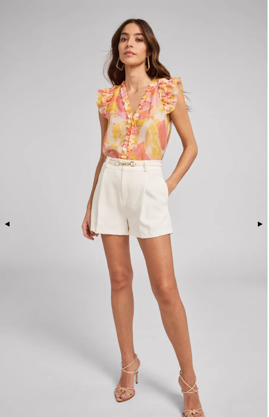 SIA Abstract Voile Blouse